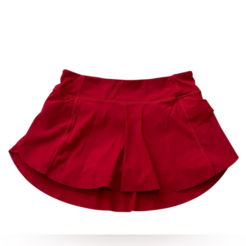 ZYIA Active Red Athletic Skirt Skort With Built In Shorts With Pockets Size S
